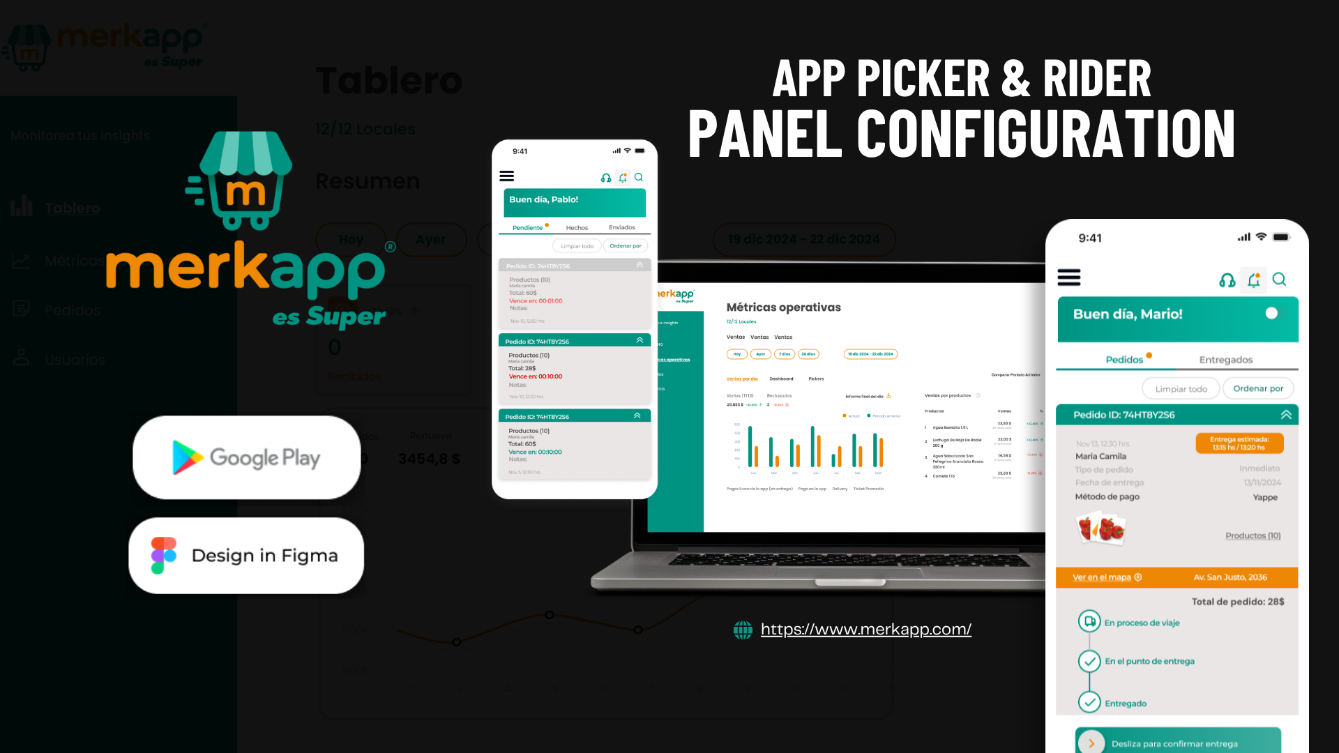 Merkapp — picker and rider delivery app