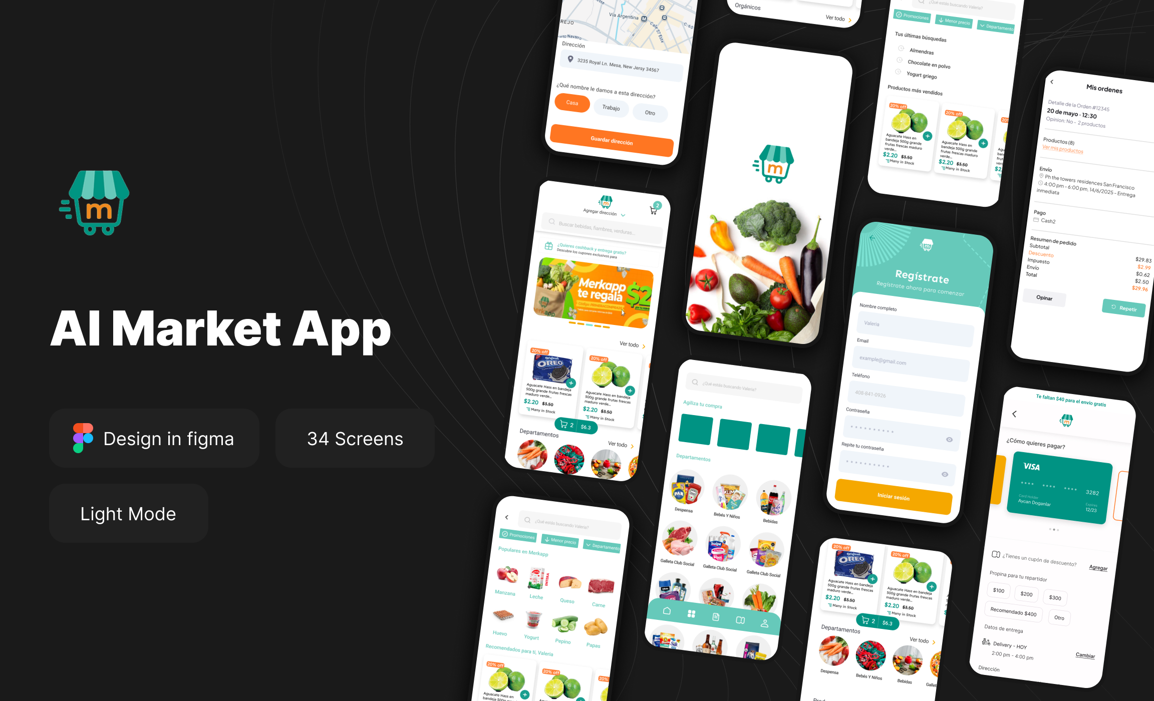 Merkapp — food delivery and ordering app redesign